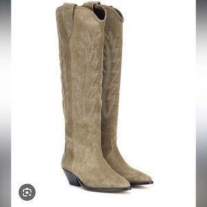 Isabel Marant Suede Western Boots